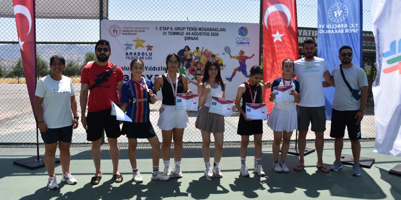 Şırnak'ta düzenlenen Analig Tenis Grup Müsabakaları Sona Erdi