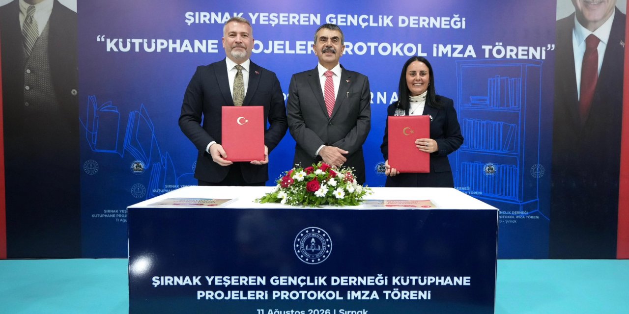 Bakan Tekin Şırnak’ta Kütüphane Protokolünü İmza Törenine Katıldı