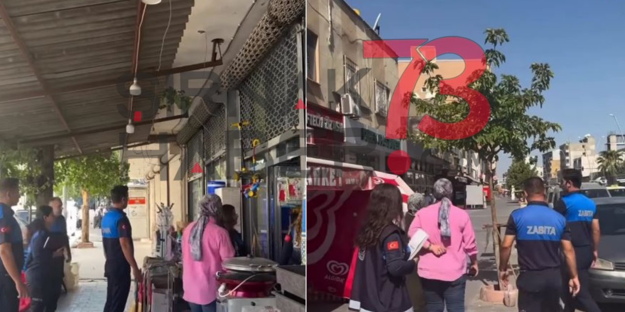 Silopi’de Zabıta Ekiplerinden Yaya Geçitlerine Müdahale