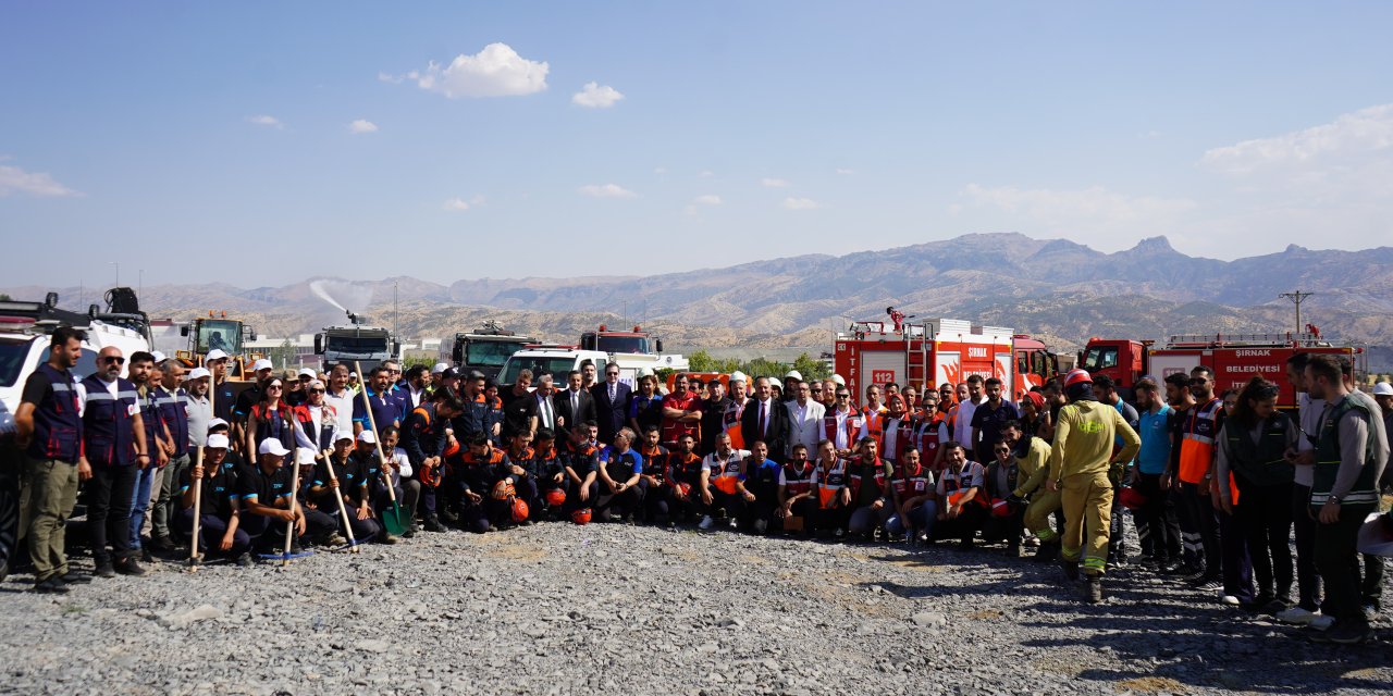 Şırnak’ta TAMP Tatbikatı: 47 Derecelik Sıcaklık ve 7 Hektarlık Yangın Senaryosu Sahada Test Edildi