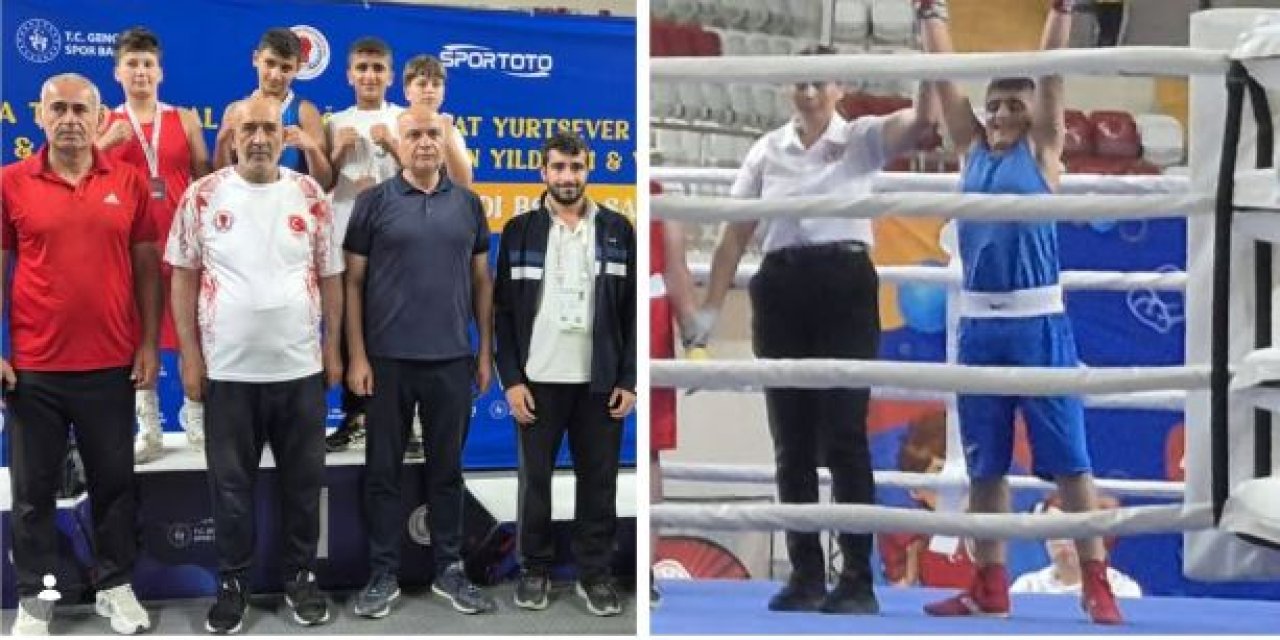 Şırnaklı Genç Boksör Murat Can Direkçi Türkiye Üçüncüsü Oldu