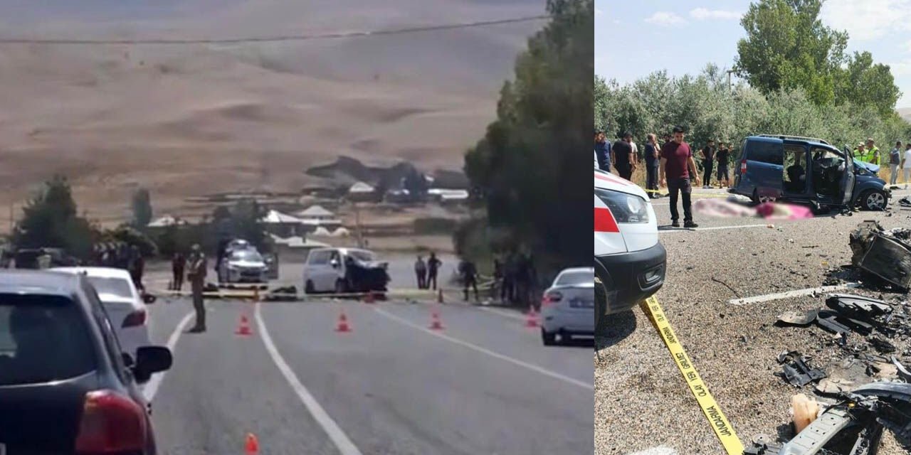 Van’da araçlar kafa kafaya çarpıştı: 2 kişi öldü, 9 kişi yaralandı
