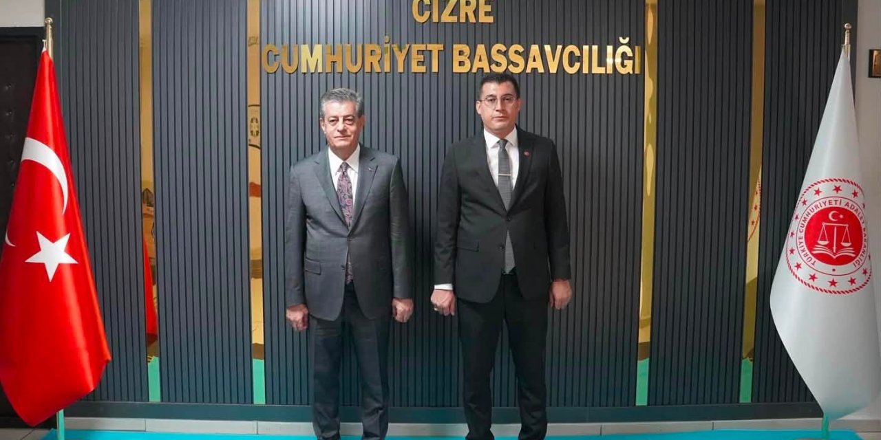 Başkan Yarka’dan Cizre Cumhuriyet Başsavcısı Köroğlu’na Ziyaret