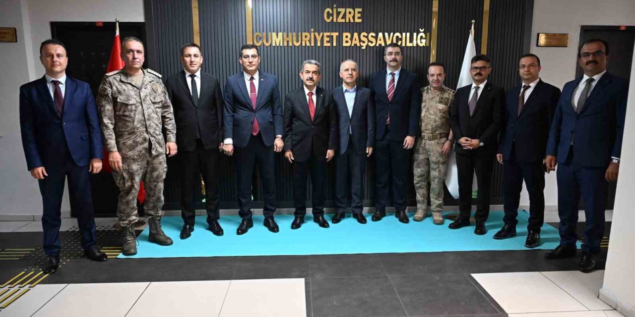 Şırnak Valisi Ekici, Cizre Cumhuriyet Başsavcısı Köroğlu İle Bir Araya Geldi