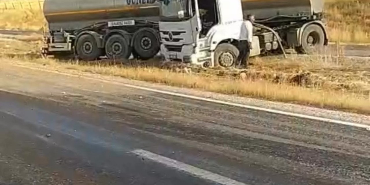 Siirt yolunda tır sürücüsü kaza yaptı