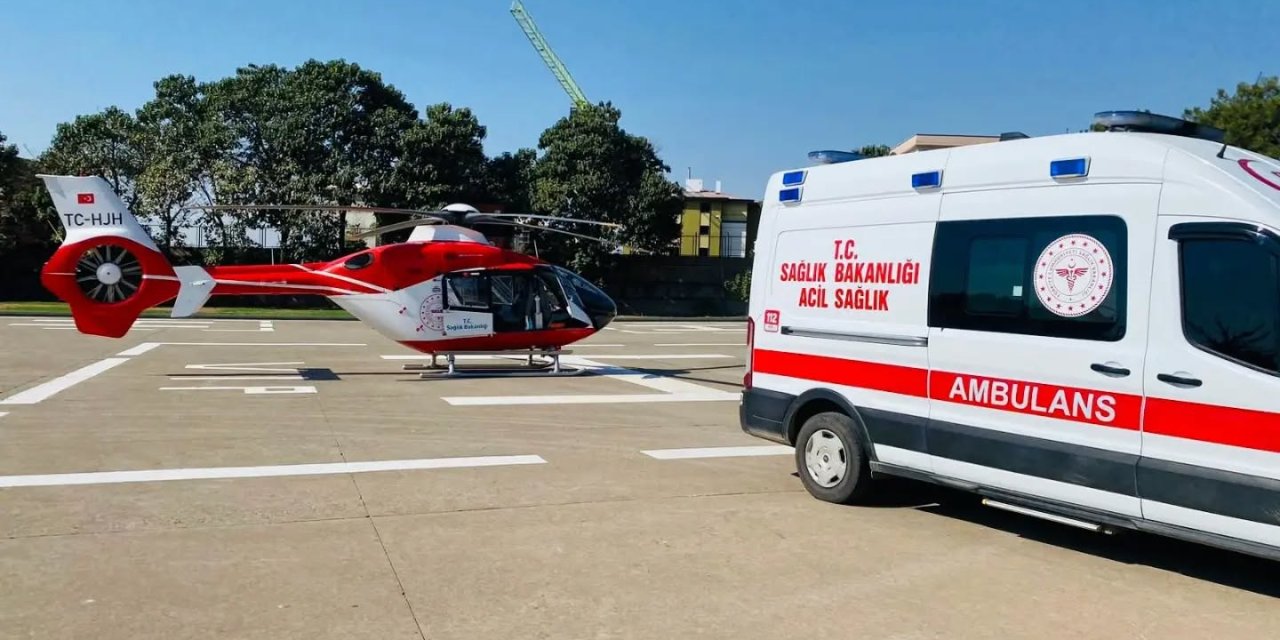 Şırnak’ta 28 günlük bebek, helikopter ambulansla Diyarbakır’a sevk edildi