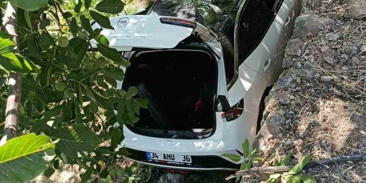 Otomobilin bahçeye uçması sonucu 8 kişi yaralandı