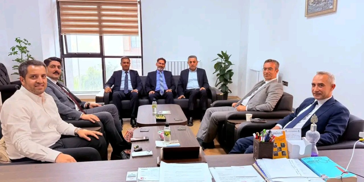 Şırnak’a asaleten atanan müdüre kurum müdürleri ziyarette bulundu