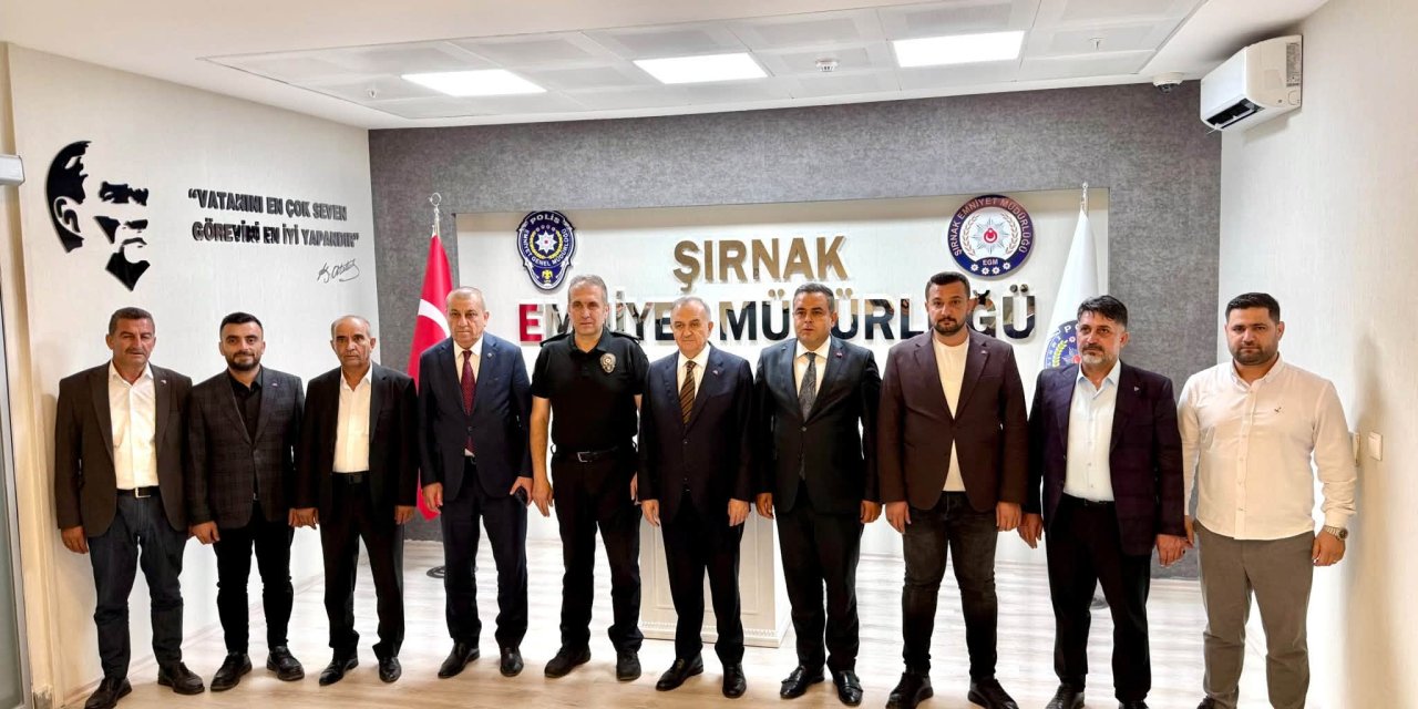 MHP heyeti Şırnak İl Emniyet Müdürlüğüne ziyarette bulundu