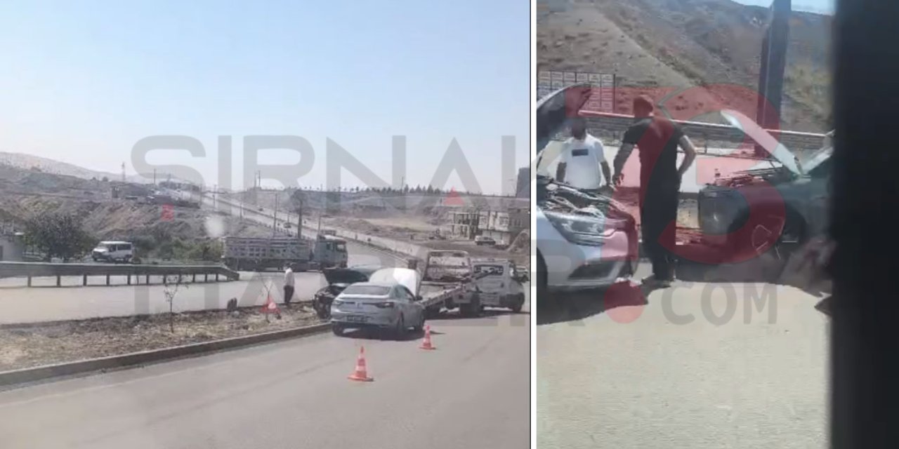 Şırnak’ta Araç Refüje Çıktı