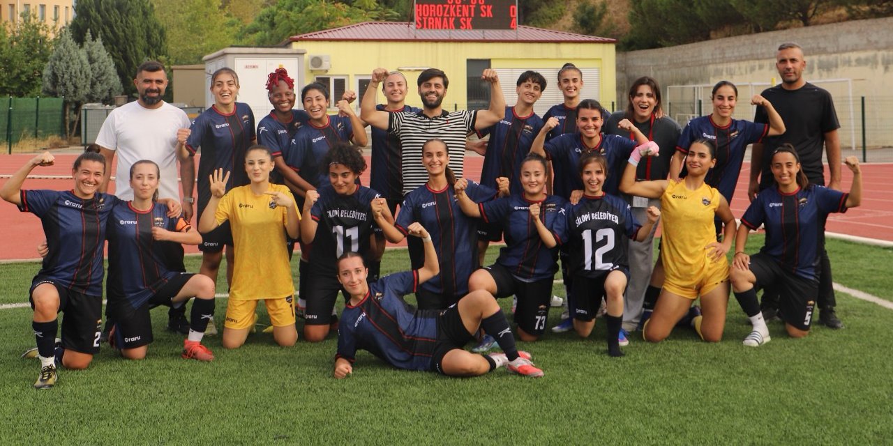 Silopi Kadın FK lige farklı galibiyetle başladı