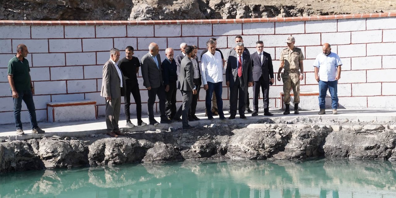 Besta Meryem Kaplıcası’nda Çalışmalar Yerinde İncelendi