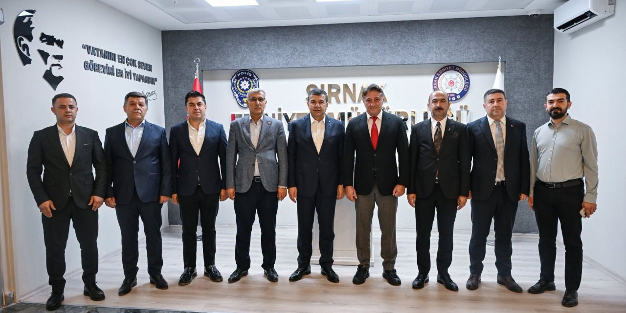Şırnak’taki Oda Başkanlarından Emniyet Müdürü Doğan’a Hayırlı Olsun Ziyareti