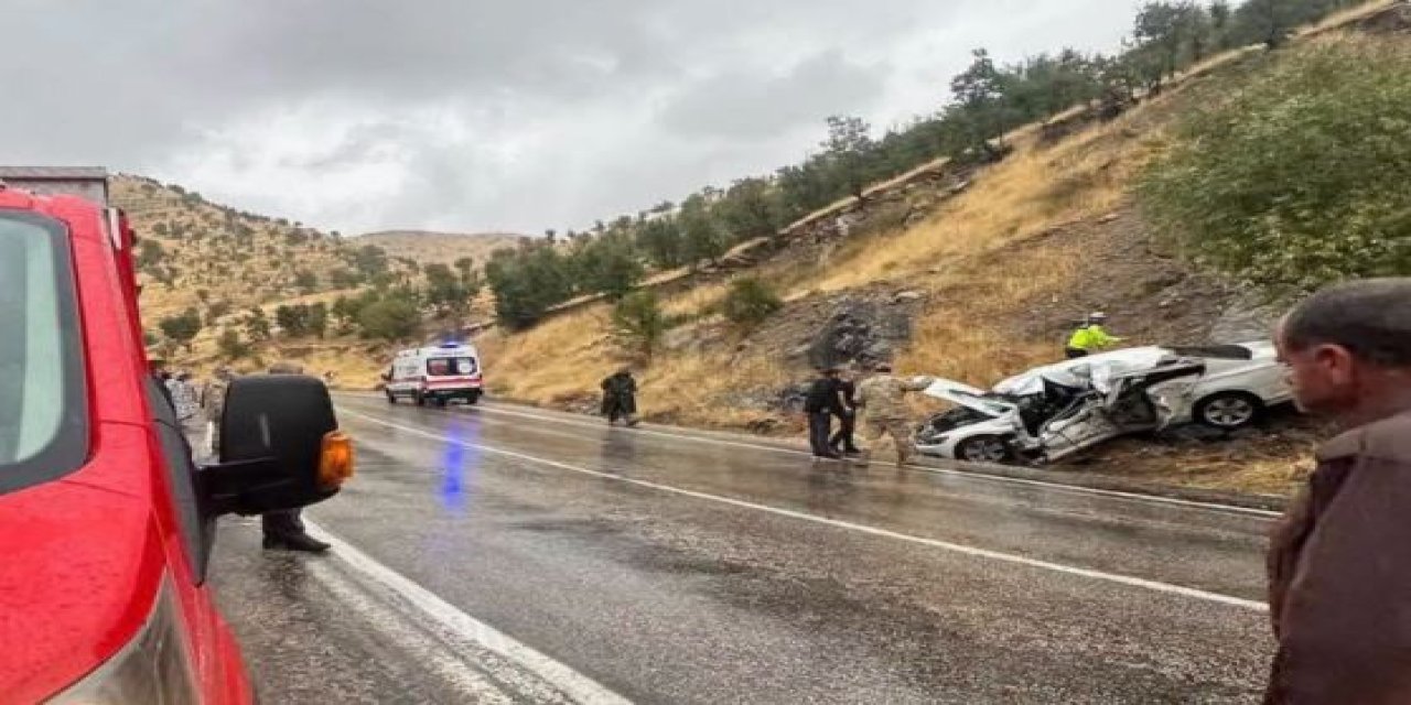 Şırnak’ta otomobil şarampole yuvarlandı: Sürücü Yaralandı