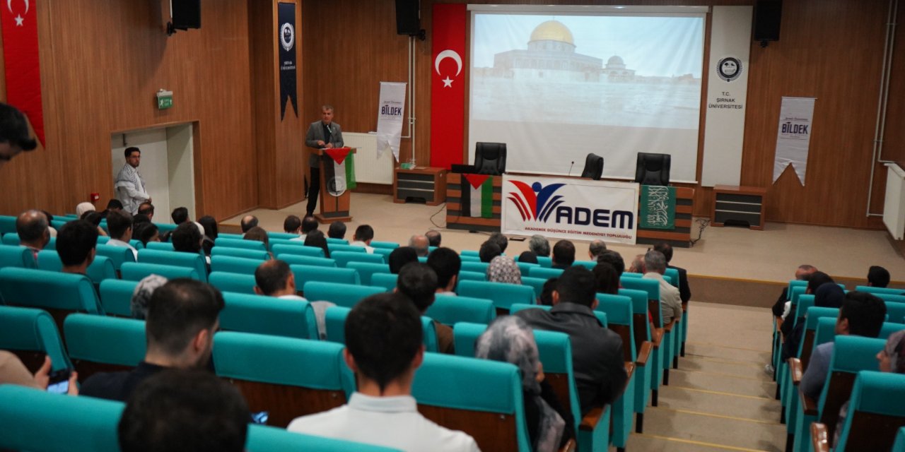 Şırnak Üniversitesi’nde “İnsanlık İmtihanımız Gazze” Konferansı Düzenlendi