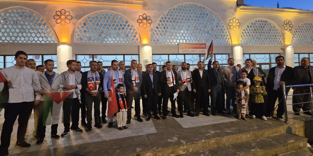Şırnak’ta Filistin’e Destek: “İşgal Sona Ersin”