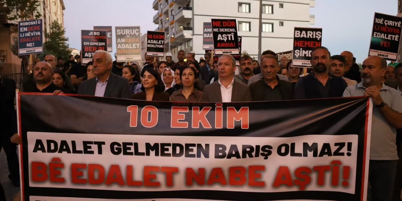 10 Ekim Ankara Gar Katliamı'nın 11'inci yılı... Şırnak’ta Yaşamını yitirenler anıldı
