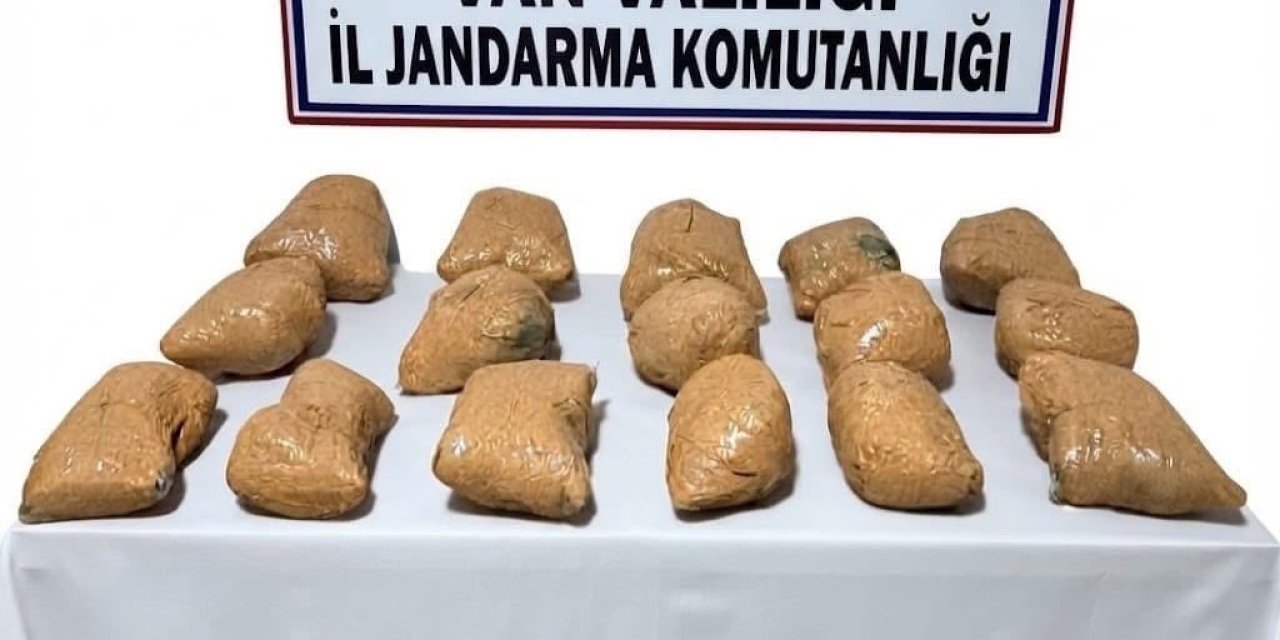 Van’da onlarca kilo toz esrar ele geçirildi