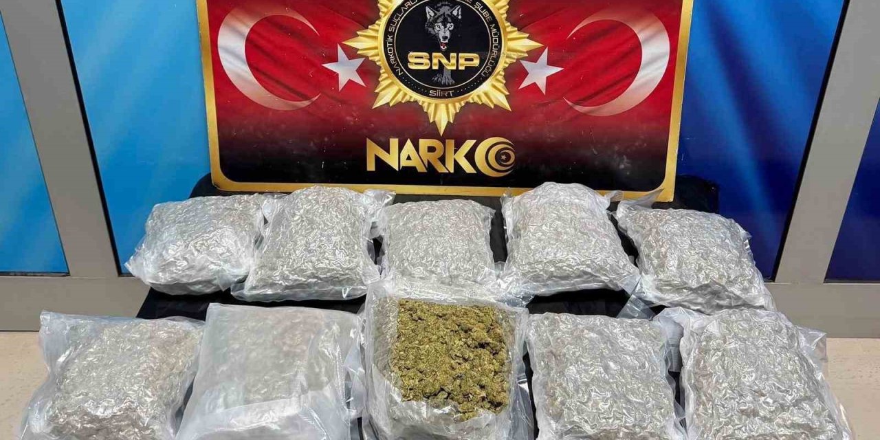Siirt’te 5 Kilo 600 Gram Skunk Ele Geçirildi