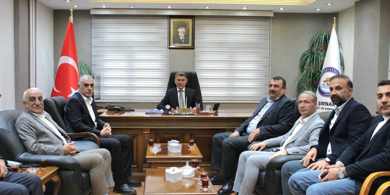 DEM Parti Heyetinden Şırnak TSO Başkanı Lokman Besen’e Hayırlı Olsun Ziyareti
