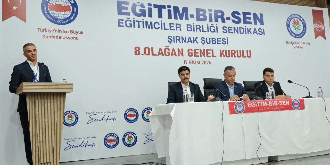 Eğitim-Bir-Sen Şırnak’ta Abdullah Çatı Güven Tazeledi