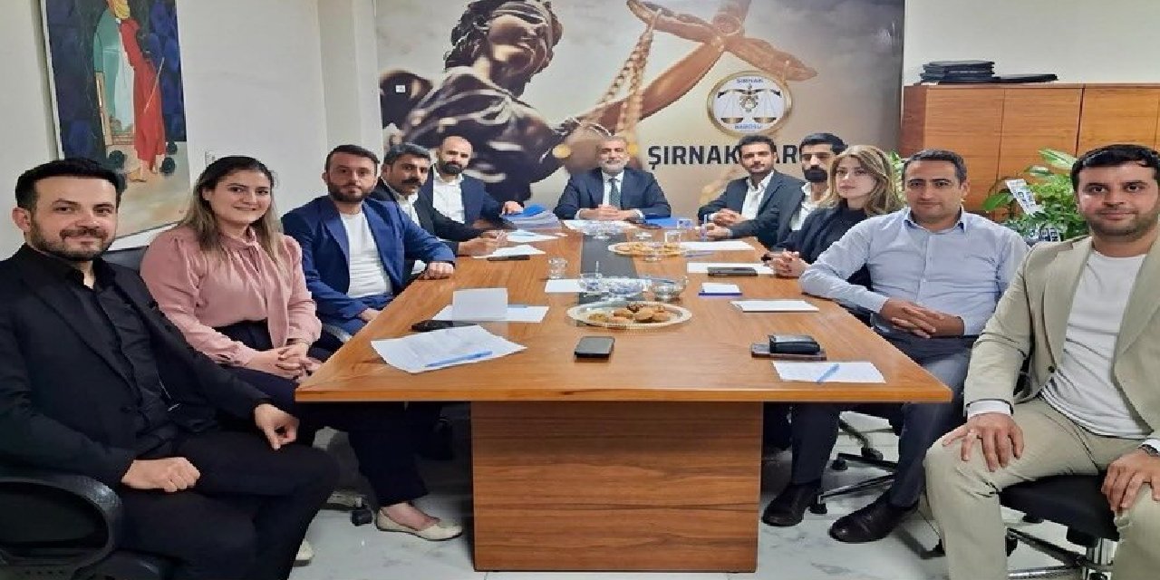 Şırnak Barosu’nda yeni dönemin ilk toplantısı: Görev dağılımı yapıldı