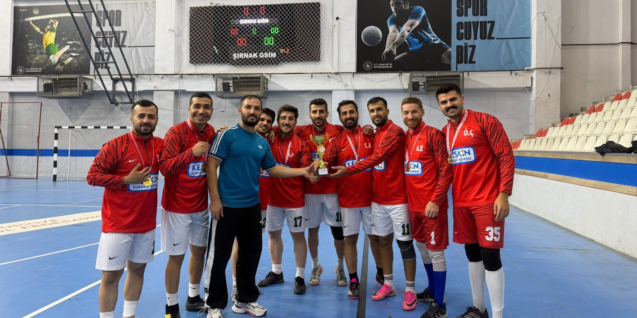 Şırnak’ta Kamu Spor Oyunları Futsal Şampiyonu Belli Oldu