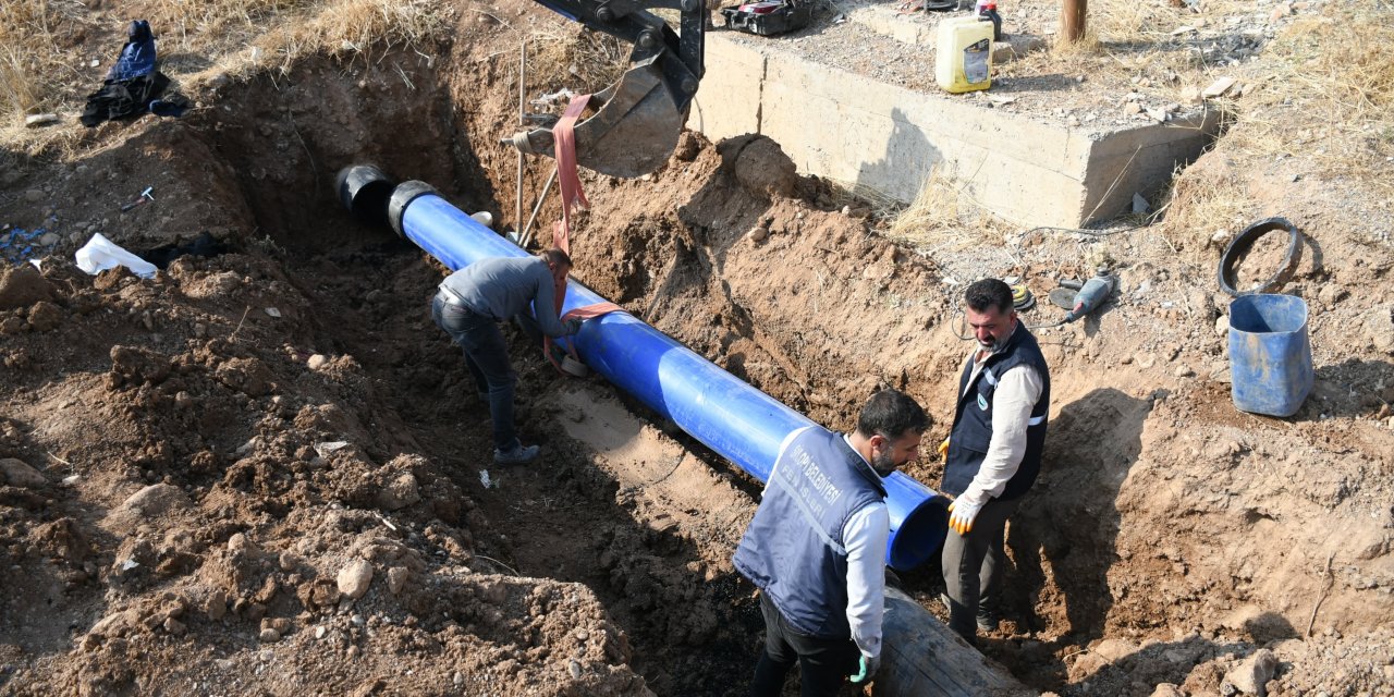 Başverimli’de İçme Suyu Ana Hattında Bakım ve Onarım Çalışmaları Sürüyor