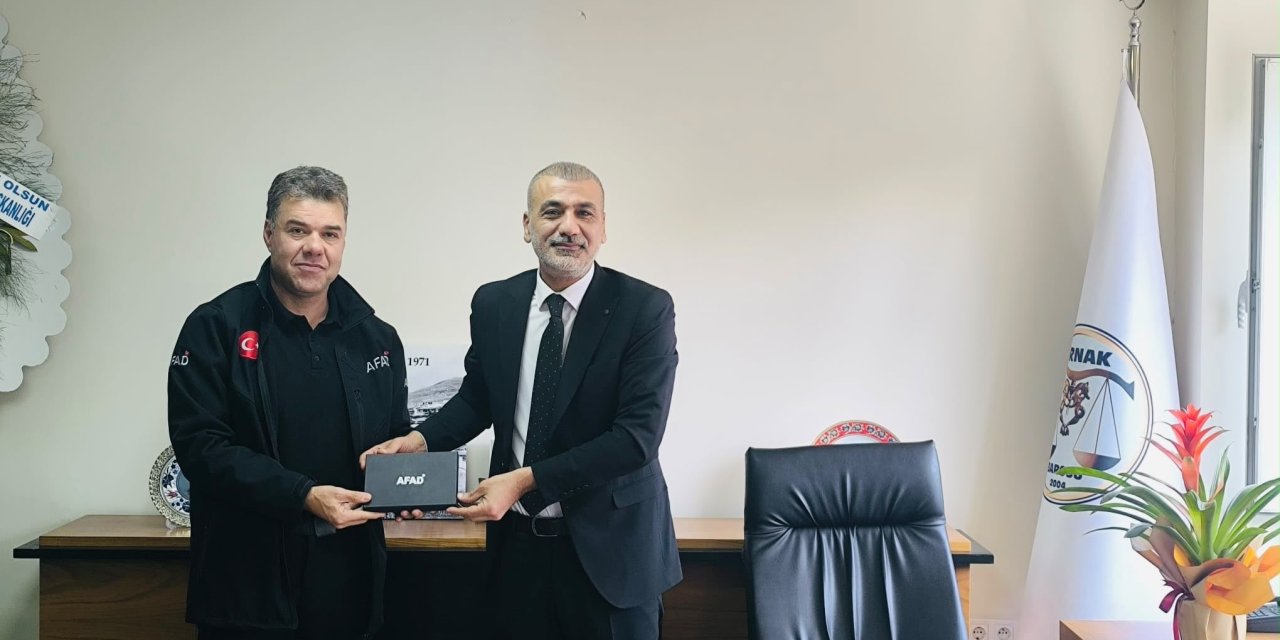 Şırnak  AFAD’dan Baro Başkanı Tatar’a Hayırlı Olsun Ziyareti