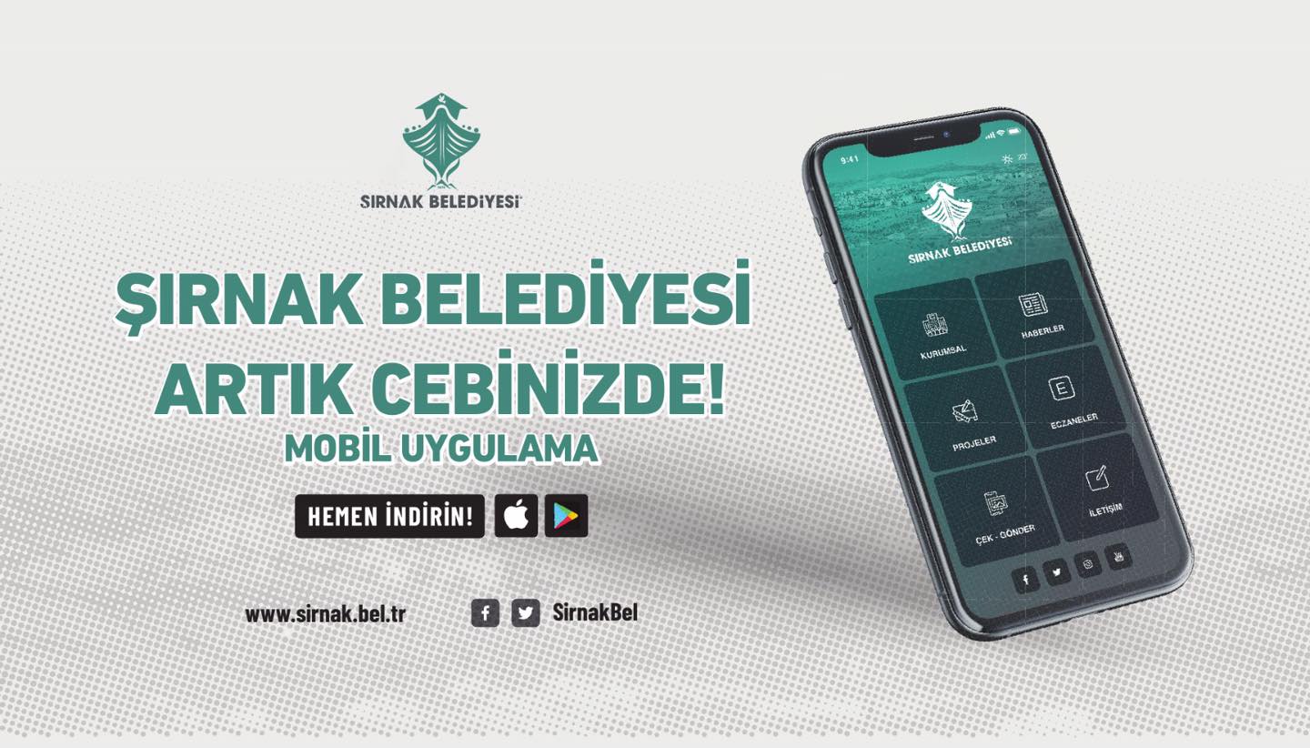 ŞIRNAK BELEDIYESI ARTIK CEPTE