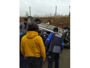Adıyaman'da devrilen otomobildeki 1 kişi öldü