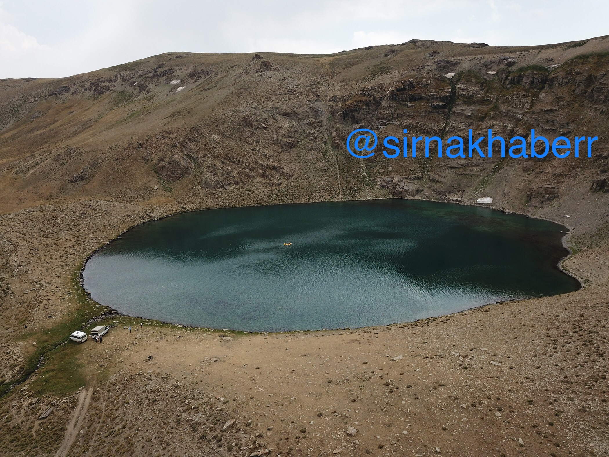 3 bin rakımda rafting keyfi