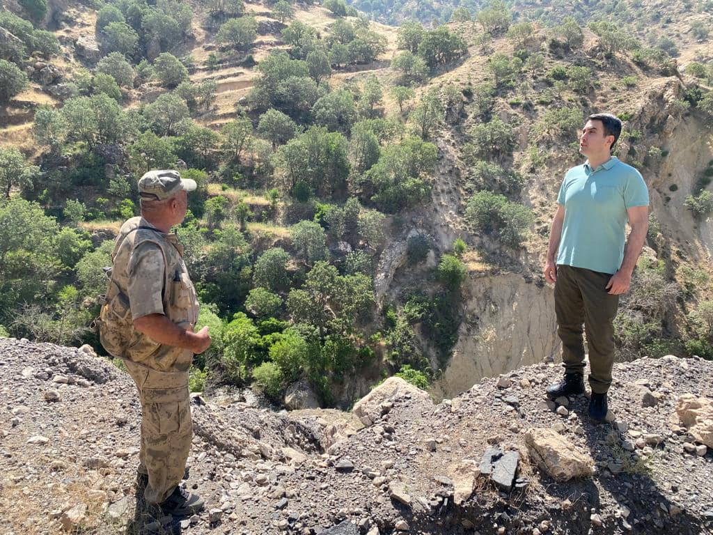 KAYMAKAM KURUCA, HESANA DERESİ BÖLGESİNDE İNCELEMELERDE BULUNDU