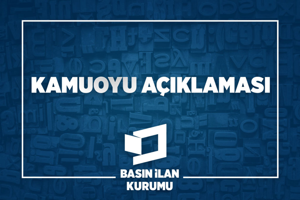 KAMUOYU AÇIKLAMASI