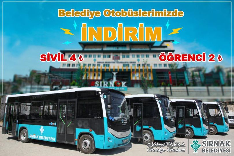 BELEDİYEDEN ŞEHİRİÇİ ULAŞIMA İNDİRİM