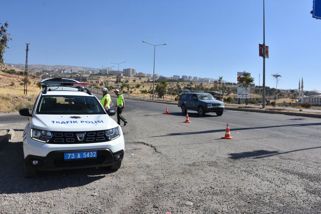 Şırnak'ta dron destekli trafik denetimi yapıldı