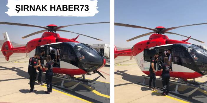 Şırnak'taki Hasta, Helikopterle Diyarbakır'a Sevk Edildi