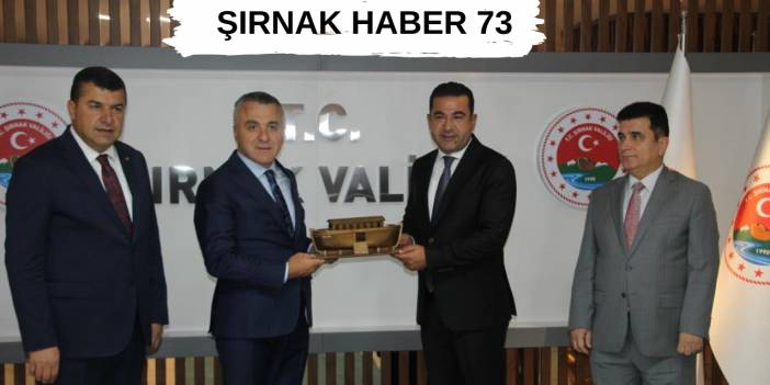 Şırnak Valisi ve Irak'ın Zaho Valisi Sınır Sorunları İçin Görüştü