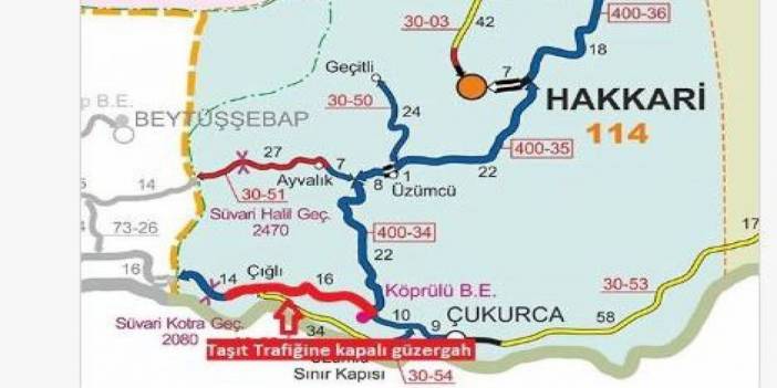 Karayolları Genel Müdürlüğü Açıkladı! Şırnak Hakkari Yolu Ulaşıma Kapandı