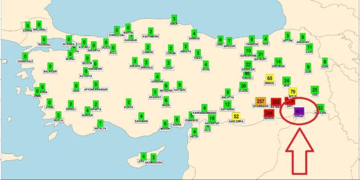 Meteoroloji'den Şırnak, Cizre ve Silopi için 421 Kodlu Uyarı!