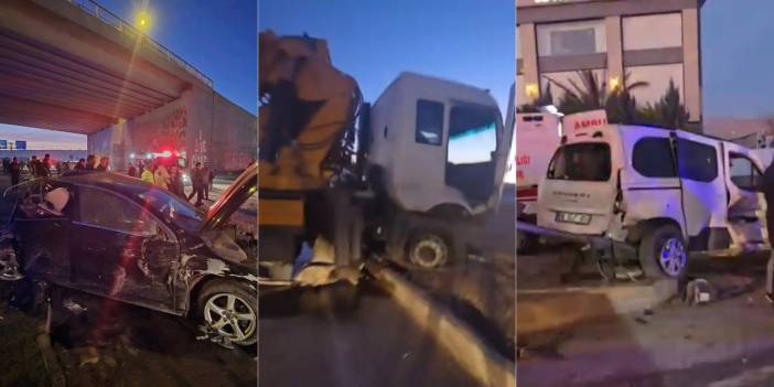 Cizre’de vinç 6 araca çarpması sonucu 7 kişi yaralandı