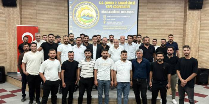 Şırnak’ta 2. Sanayi Sitesi için esnaflar bir araya geldi