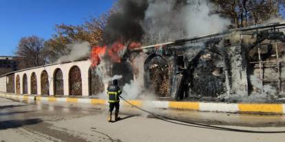 Şırnak'ta Dikey Bahçede Yangın Çıktı!