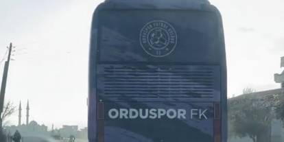 Orduspor takım otobüsü Suriye'de görüntülendi