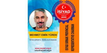 İSİYAD Şırnak İl Temsilciliği’ne Mehmet Emin Yürek Atandı