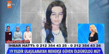 19 Yıldır Kayıp Şırnaklı Menekşe İle İlgili İhbar Geldi!