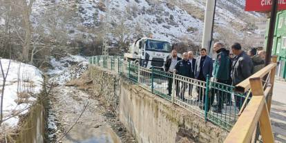 DSİ Bölge Müdürü Akın, Uludere'de Taşkın Kontrolü İncelemeleri Yaptı