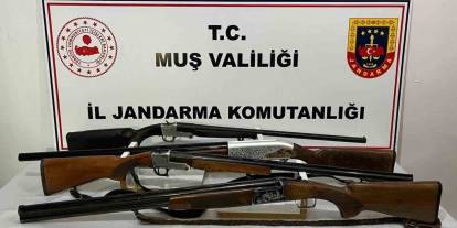 Muş’ta 75 kişi yakalandı, çok sayıda silah ve kaçak eşya ele geçirildi