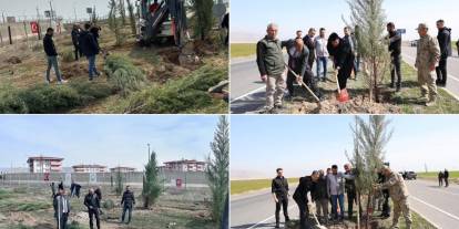 Şırnak Şerafettin Elçi Havalimanı’nda ağaçlandırma çalışması başlatıldı