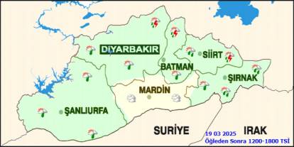 Şırnak'ta Kuvvetli Yağış ve Fırtına Uyarısı! Zirai Don Tehlikesi de Kapıda